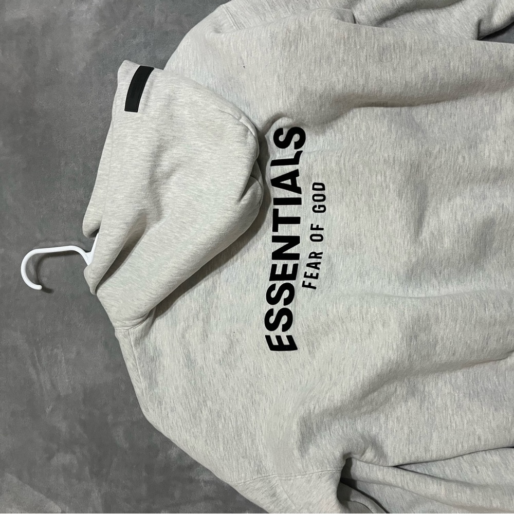 Essentials Light Gray Pullover Hoodie - image 2